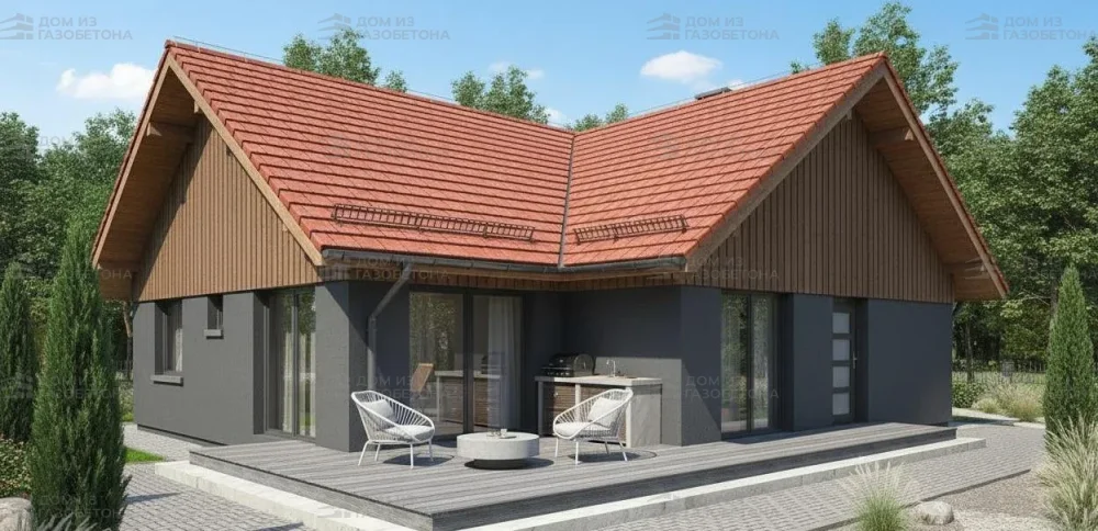 Проект Двухэтажный дом 12 на 17, 174 м2