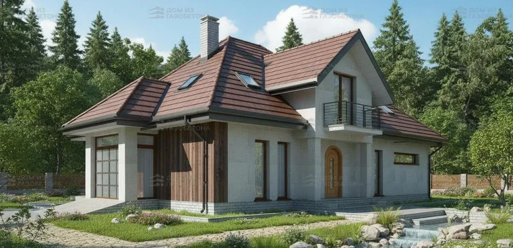 Проект Двухэтажный дом 19 на 12, 245 м2