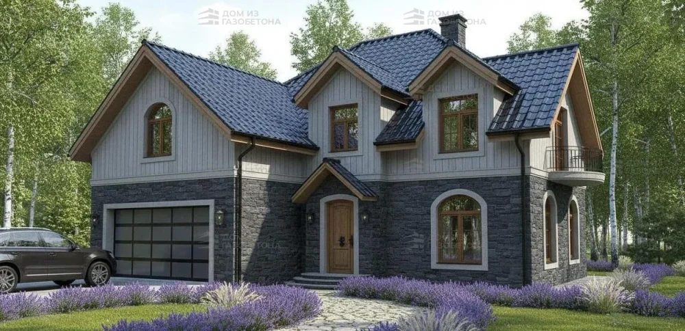 Проект Двухэтажный дом 16 на 14, 268 м2