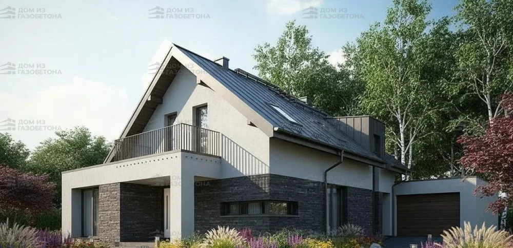 Проект Двухэтажный дом 11 на 15, 149 м2