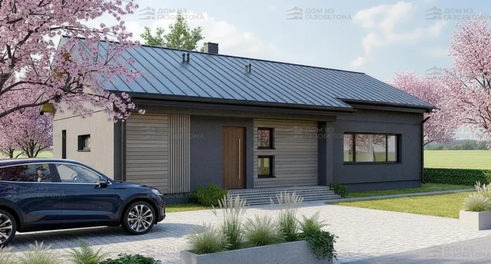 Проект Одноэтажный дом 15 на 12, 118 м2