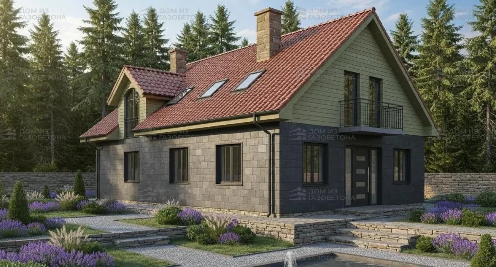 Проект Двухэтажный дом 17 на 11, 215 м2