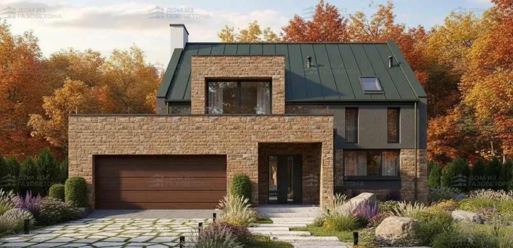 Проект Двухэтажный дом 14 на 15, 192 м2