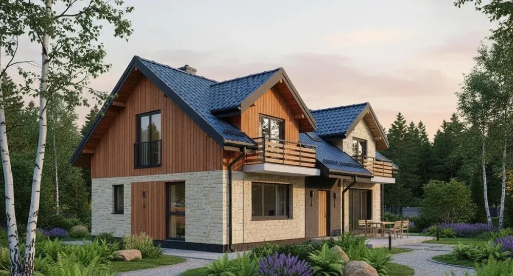 Проект Двухэтажный дом 20 на 9, 132 м2