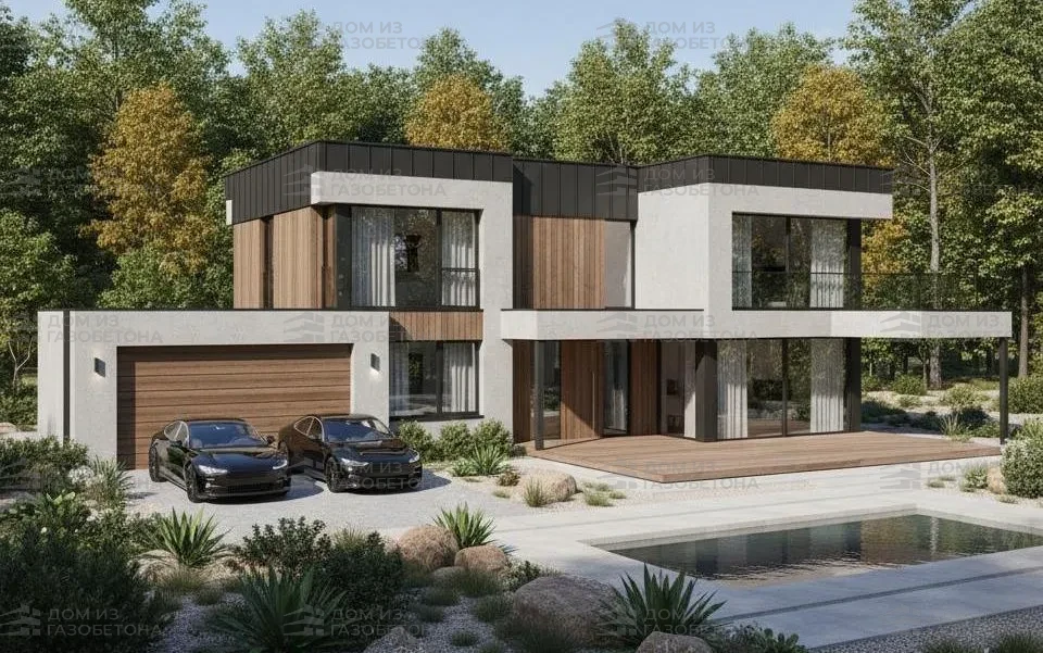 Проект Двухэтажный дом 21 на 24, 352 м2