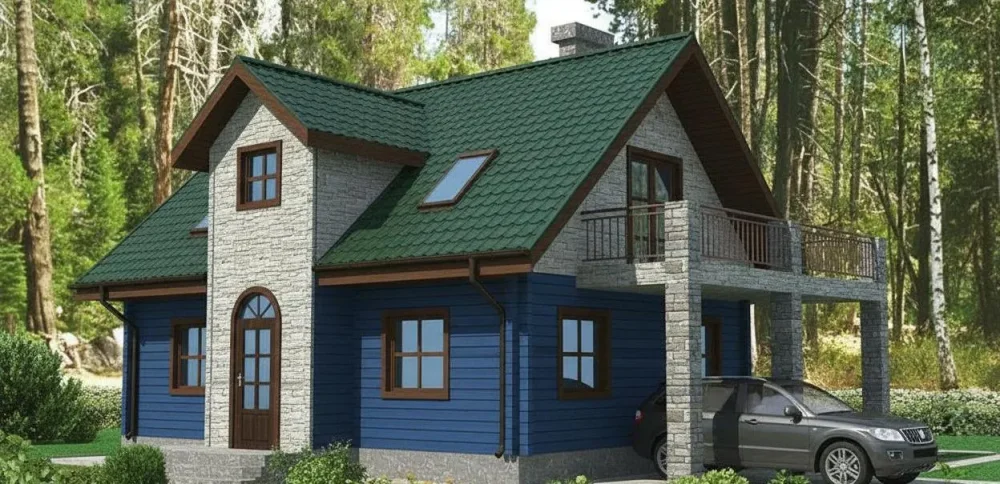 Проект Двухэтажный дом 12 на 9, 83 м2