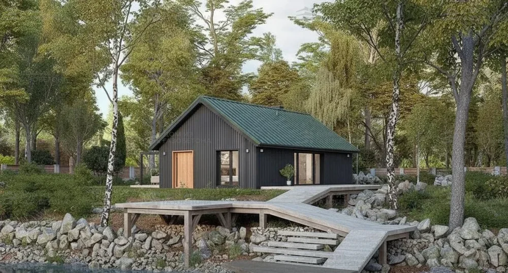 Проект Одноэтажный дом 8 на 14, 76 м2