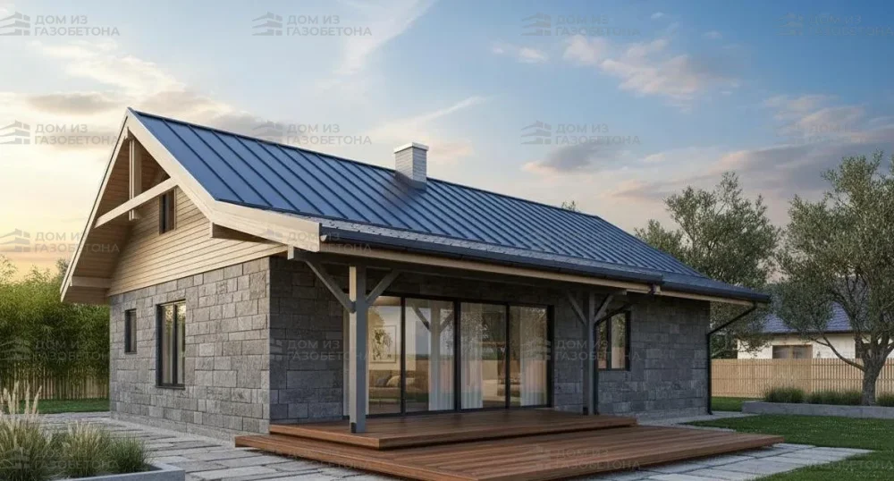 Проект Одноэтажный дом 14 на 12, 109 м2